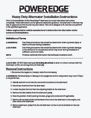 Pad Mount 160 Amp Installation Instructions