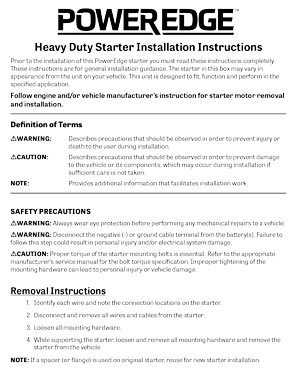 42PE Installation Instructions