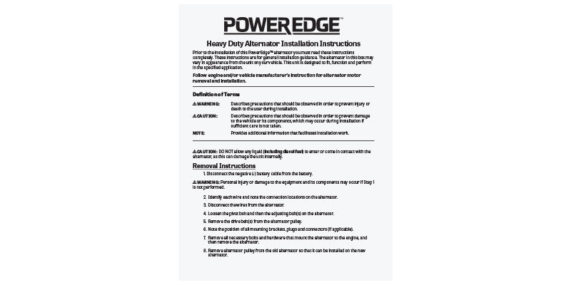 Pad Mount 160 Amp Installation Instructions
