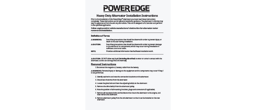 J180 Mount 170 Amp Installation Instructions