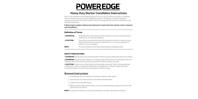 42PE Installation Instructions